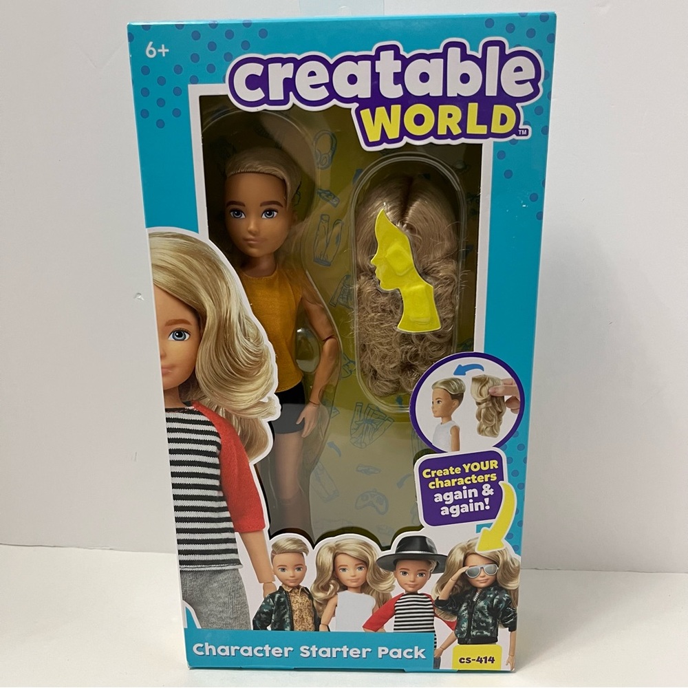 CREATABLE WORLD GENDER NEUTRAL  BARBIE DOLL BLONDE Mattel NWT toy